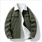 Men's Corduroy Jacket Winter 2024 Warm Thick Coat Casual Down Cotton Puffer Coat for Men