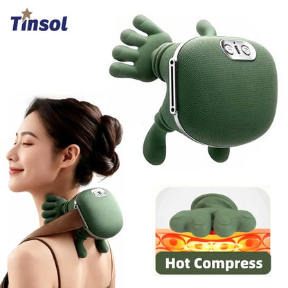 4D Neck and Back Massager Electric Deep Tissue Percussion Massage Gun for Pain Relief