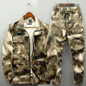 Men's Lightweight Camo Tactical Jacket with Multiple Pockets for Work & Outdoor Activities