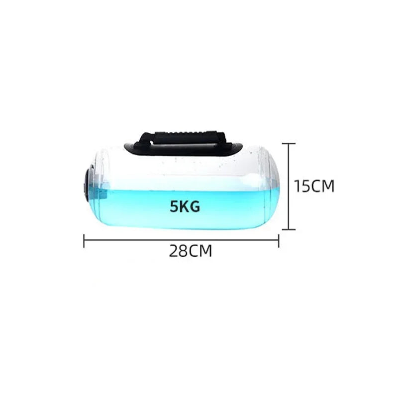 Portable Water Weight Bag 5-30kg Adjustable Aqua Bag for Home Gym, Boxing & Strength Training